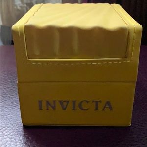Invicta Watch. Black leather band